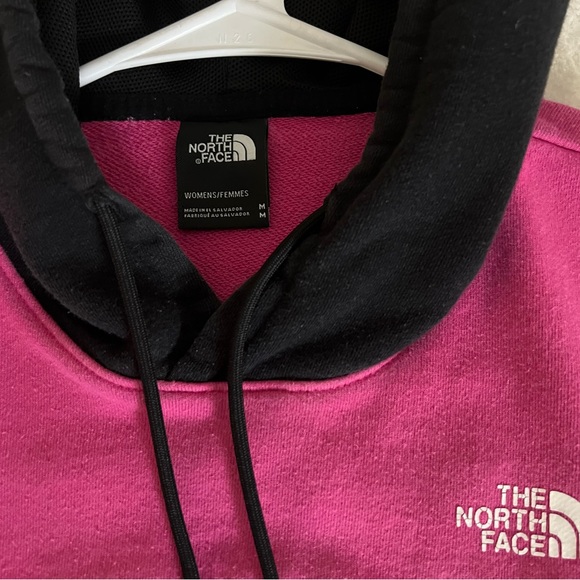 North Face Women’s Hoodie medium black pink teal - Picture 2 of 3